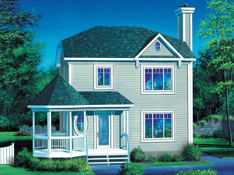 Country home (ThePlanCollection: Plan #157-1049)