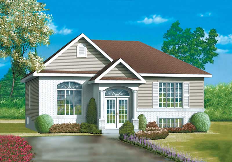 Ranch home (ThePlanCollection: Plan #157-1061)