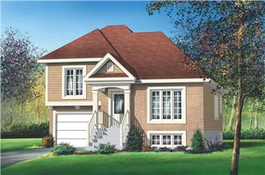 2-Bedroom, 1130 Sq Ft Small House Plans - 157-1103 - Main Exterior