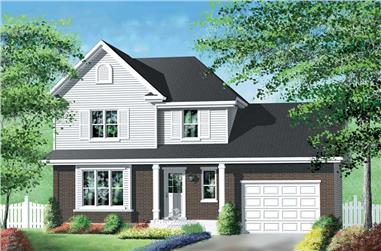 2-Bedroom, 1142 Sq Ft Contemporary Home Plan - 157-1137 - Main Exterior