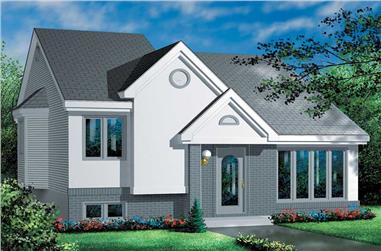 2-Bedroom, 949 Sq Ft Ranch House Plan - 157-1150 - Front Exterior