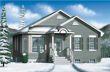 2-Bedroom, 949 Sq Ft Bungalow House Plan - 157-1154 - Front Exterior