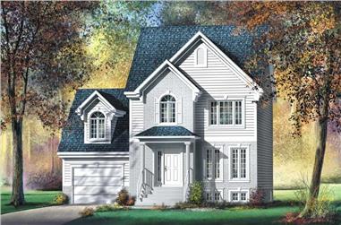 2-Bedroom, 1458 Sq Ft Small House Plans - 157-1156 - Front Exterior