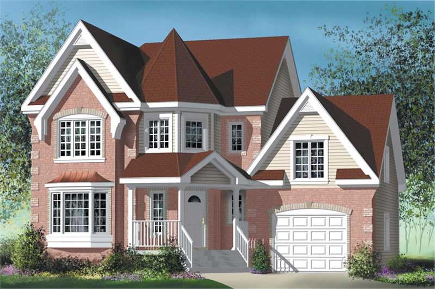 3-Bedroom, 2186 Sq Ft Traditional Home Plan - 157-1164 - Main Exterior