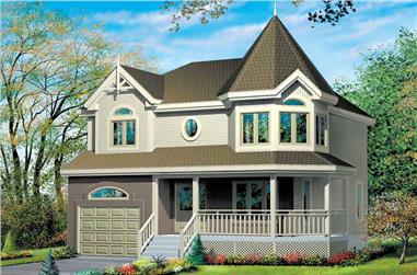 3-Bedroom, 1452 Sq Ft Small House Plans - 157-1209 - Front Exterior