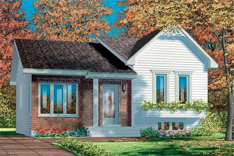 2-Bedroom, 1126 Sq Ft Bungalow House Plan - 157-1210 - Front Exterior