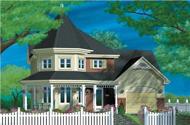 3-Bedroom, 1496 Sq Ft Country Home Plan - 157-1278 - Main Exterior