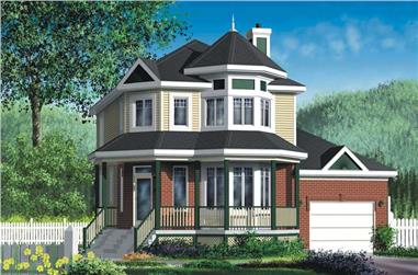 3-Bedroom, 1434 Sq Ft Small House Plans - 157-1282 - Main Exterior
