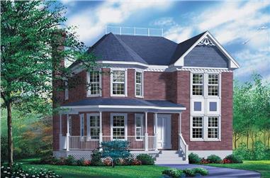 4-Bedroom, 2279 Sq Ft Traditional Home Plan - 157-1313 - Main Exterior