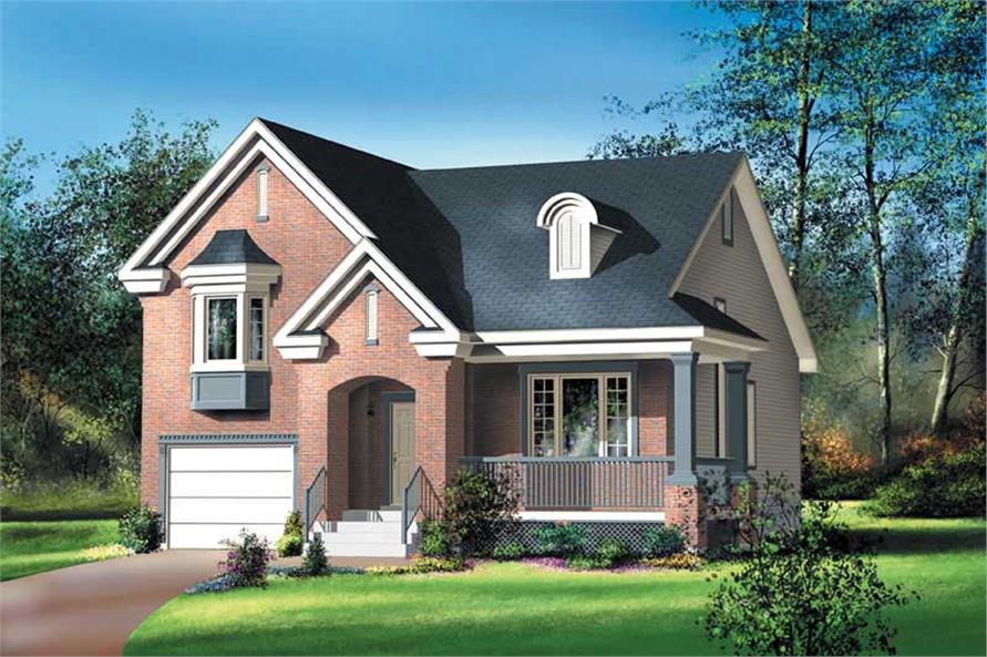 2-Bedroom, 1514 Sq Ft Country Home Plan - 157-1332 - Main Exterior