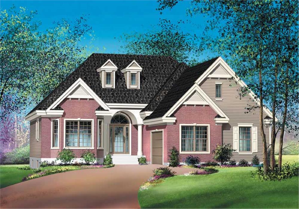 Craftsman home (ThePlanCollection: Plan #157-1397)