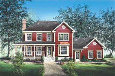 3-Bedroom, 1807 Sq Ft Multi-Level House Plan - 157-1437 - Front Exterior