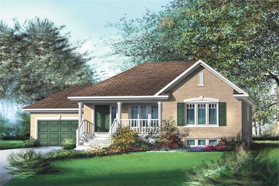 2-Bedroom, 926 Sq Ft Country Home Plan - 157-1503 - Main Exterior