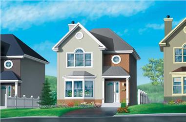 2-Bedroom, 1302 Sq Ft Small House Plans - 157-1540 - Front Exterior