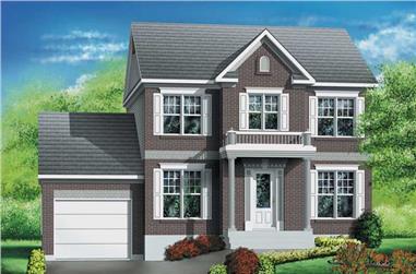 3-Bedroom, 1496 Sq Ft Multi-Level House Plan - 157-1559 - Front Exterior