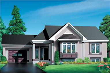 3-Bedroom, 1239 Sq Ft Small House Plans - 157-1562 - Main Exterior