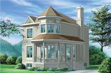 2-Bedroom, 1429 Sq Ft Small House Plans - 157-1608 - Main Exterior