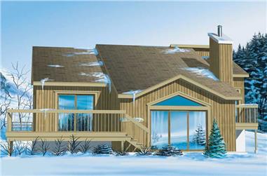 3-Bedroom, 1220 Sq Ft Country Home Plan - 157-1610 - Main Exterior