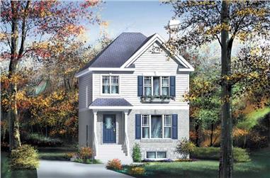 3-Bedroom, 1394 Sq Ft Small House Plans - 157-1613 - Front Exterior