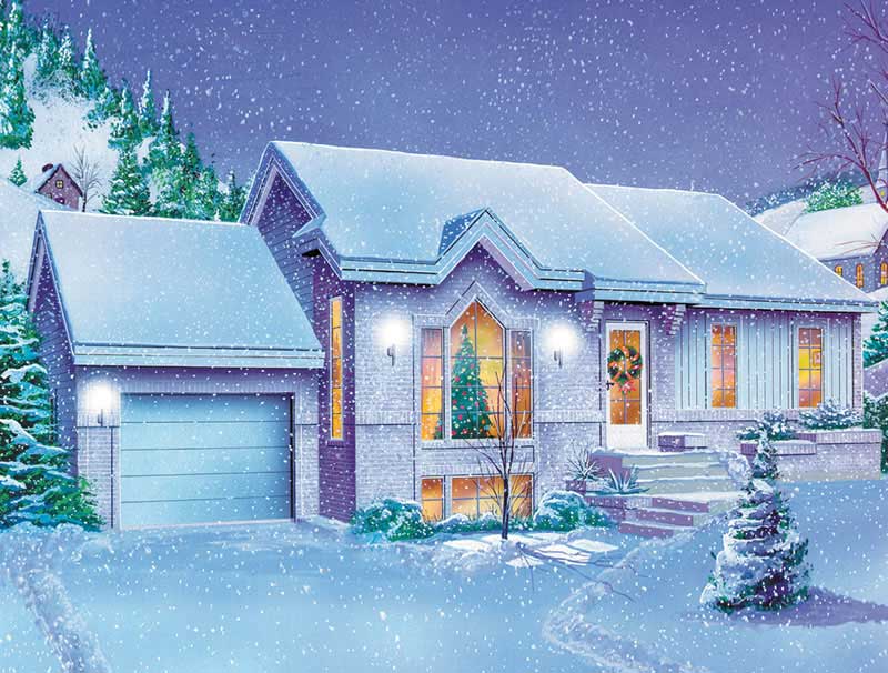 Country home (ThePlanCollection: Plan #157-1616)