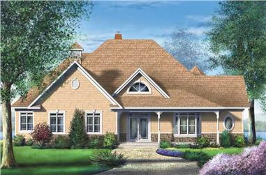 2-Bedroom, 2515 Sq Ft Ranch House Plan - 157-1637 - Front Exterior