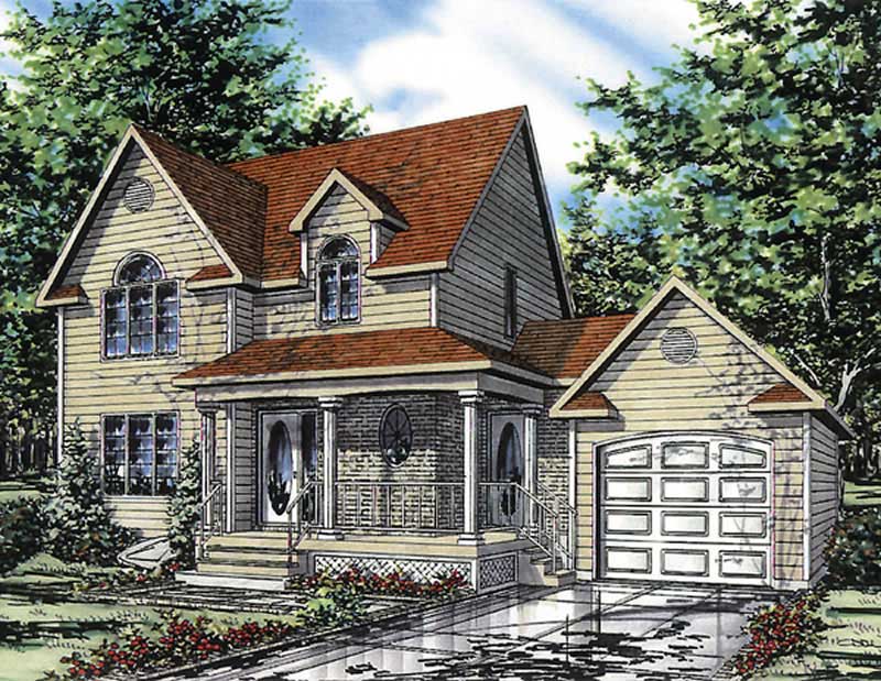 Color Rendering of this house plan