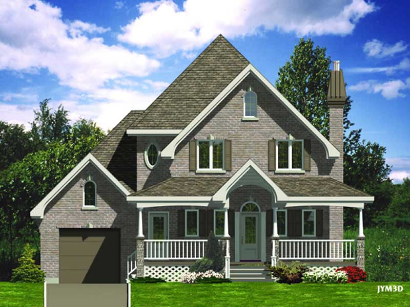 Color Rendering of this house plan