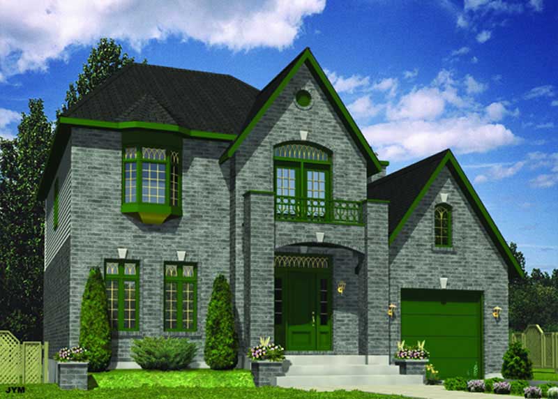 Color Rendering of this house plan