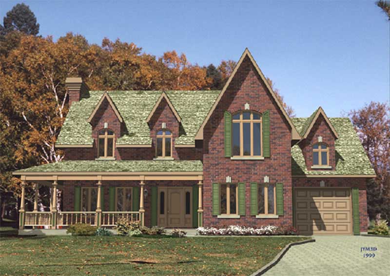 Color Rendering of this house plan