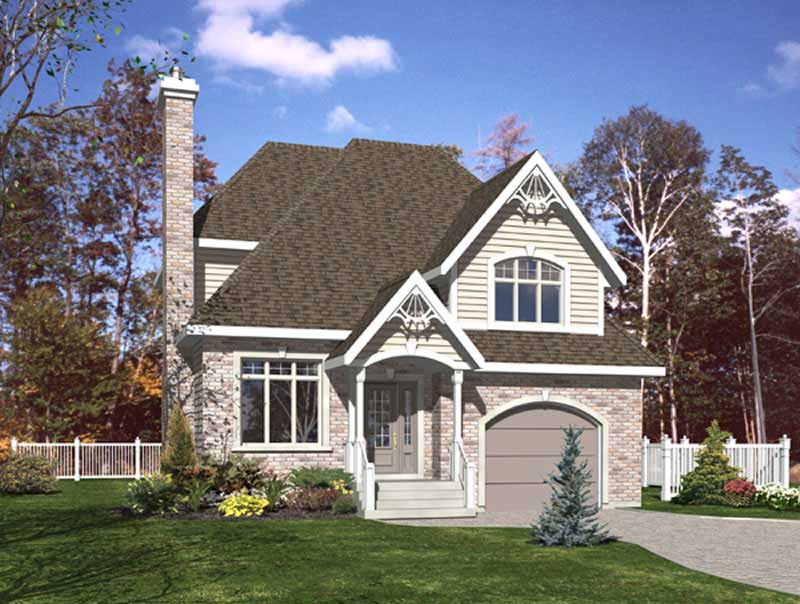 Color Rendering of this house plan
