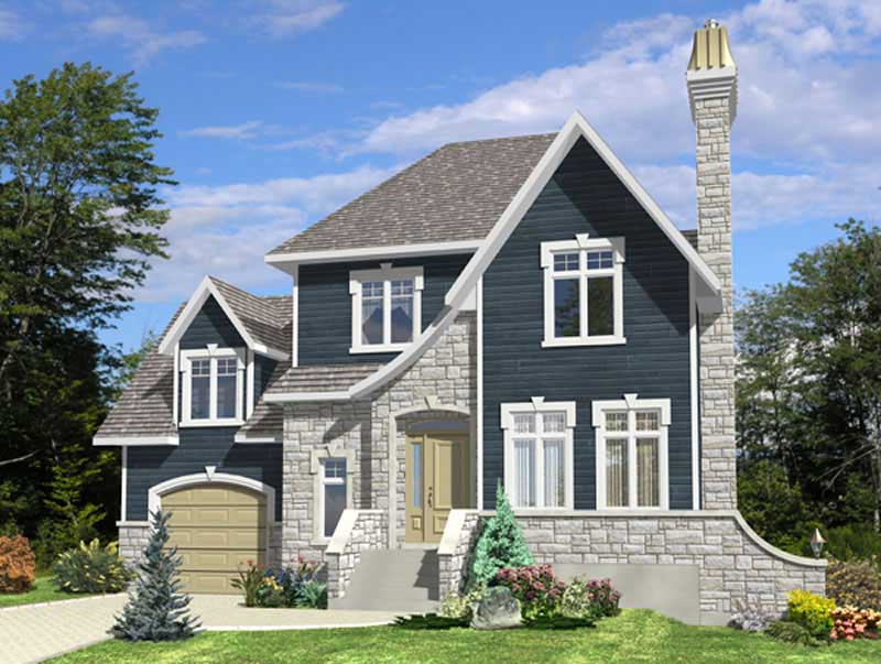 Color Rendering of this house plan