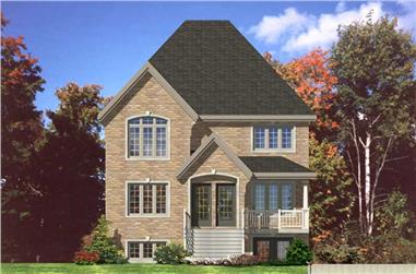 3-Bedroom, 3212 Sq Ft Multi-Unit House Plan - 158-1144 - Front Exterior