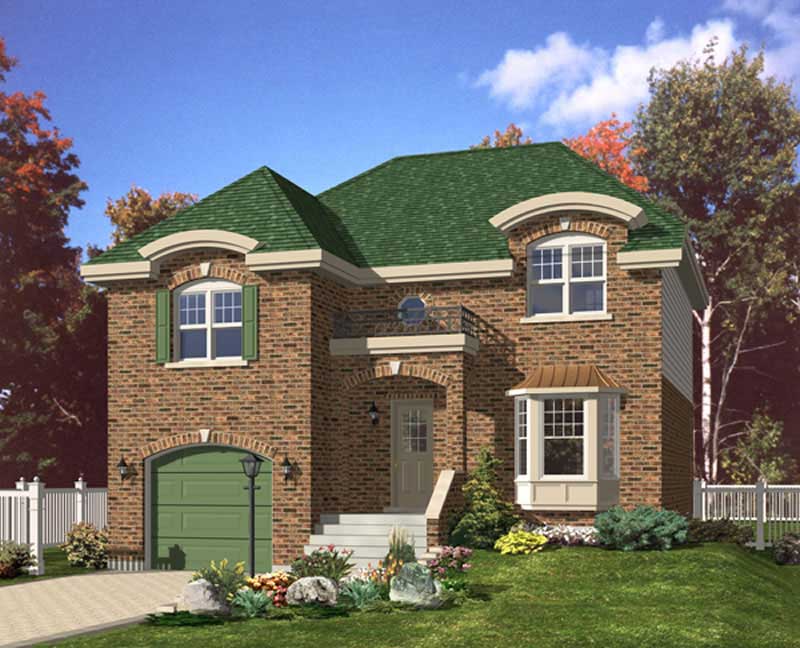 Color Rendering of this house plan