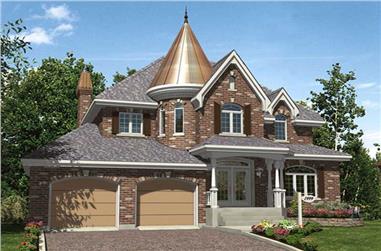 4-Bedroom, 2406 Sq Ft Contemporary House Plan - 158-1201 - Front Exterior