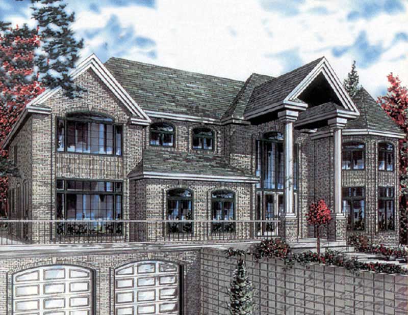 Color Rendering of this house plan