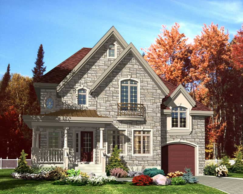 Color Rendering of this house plan