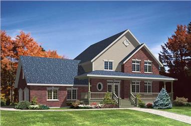 3-Bedroom, 1870 Sq Ft Country Home Plan - 158-1243 - Main Exterior