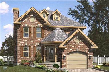 3-Bedroom, 1562 Sq Ft Contemporary Home Plan - 158-1244 - Main Exterior