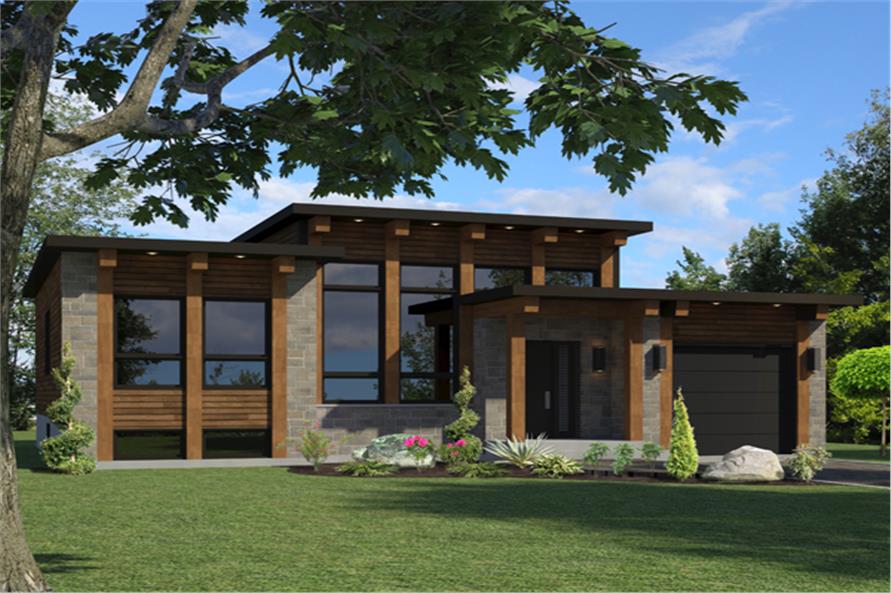  Contemporary  House  Plan  158 1264 2 Bedrm 1013 Sq Ft 