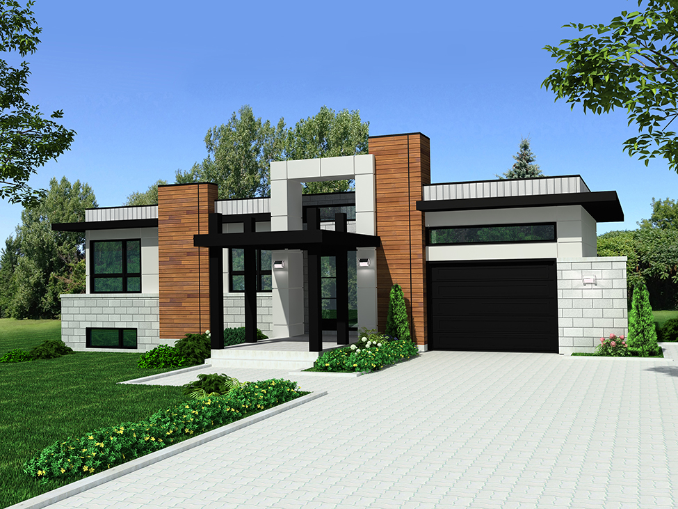 Modern Southwest Bliss House Plan - 1 Stories, 3 Bedrooms, 2.1 Baths, 1,744 Sq Feet for Sale