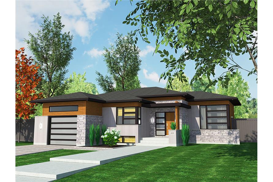 2-Bedroom, 1266 Sq Ft Bungalow House Plan - 158-1314 - Front Exterior