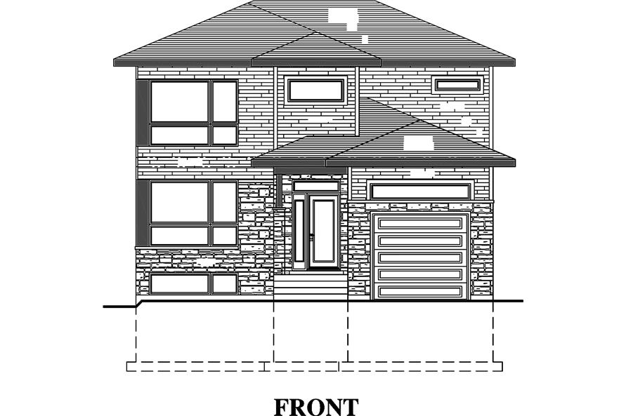 158-1318: Home Plan Front Elevation