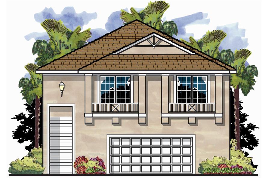 This is an artist's rendering for these Garage Plans.