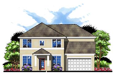 5-Bedroom, 3067 Sq Ft Country House Plan - 159-1070 - Front Exterior