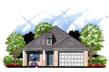 3-Bedroom, 1773 Sq Ft Country Home Plan - 159-1084 - Main Exterior