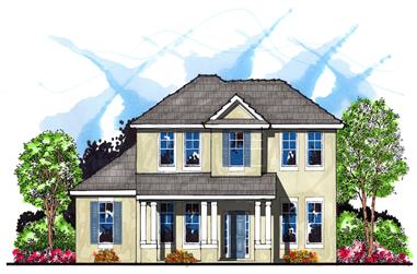 4-Bedroom, 2935 Sq Ft Country House Plan - 159-1089 - Front Exterior