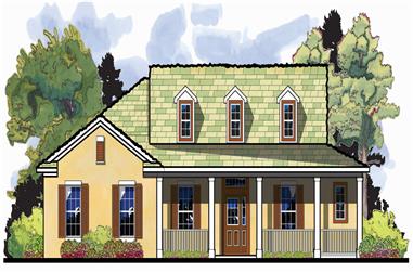 4-Bedroom, 2204 Sq Ft Country House Plan - 159-1105 - Front Exterior
