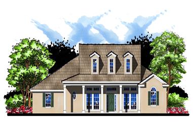4-Bedroom, 3814 Sq Ft Country Home Plan - 159-1111 - Main Exterior