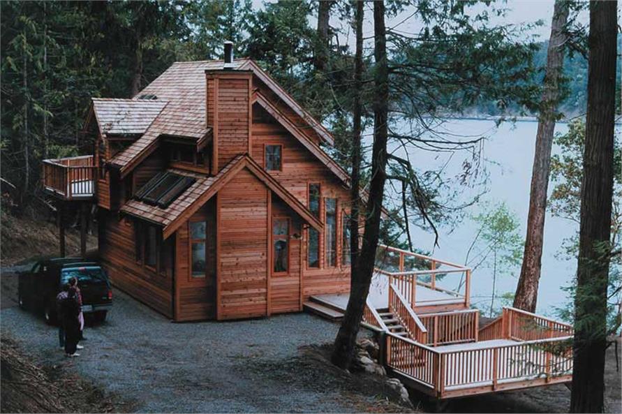 3 Bedroom 2 Bath Cabin Plan With Sundeck 1235 Sq Ft