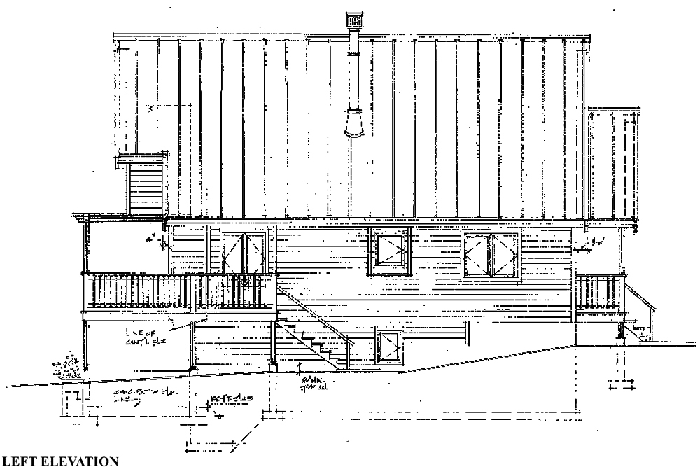 Home Plan Left Elevation of this 3-Bedroom,1538 Sq Ft Plan -160-1028